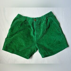Chubbies shorts corduroy Kelly green Sz S